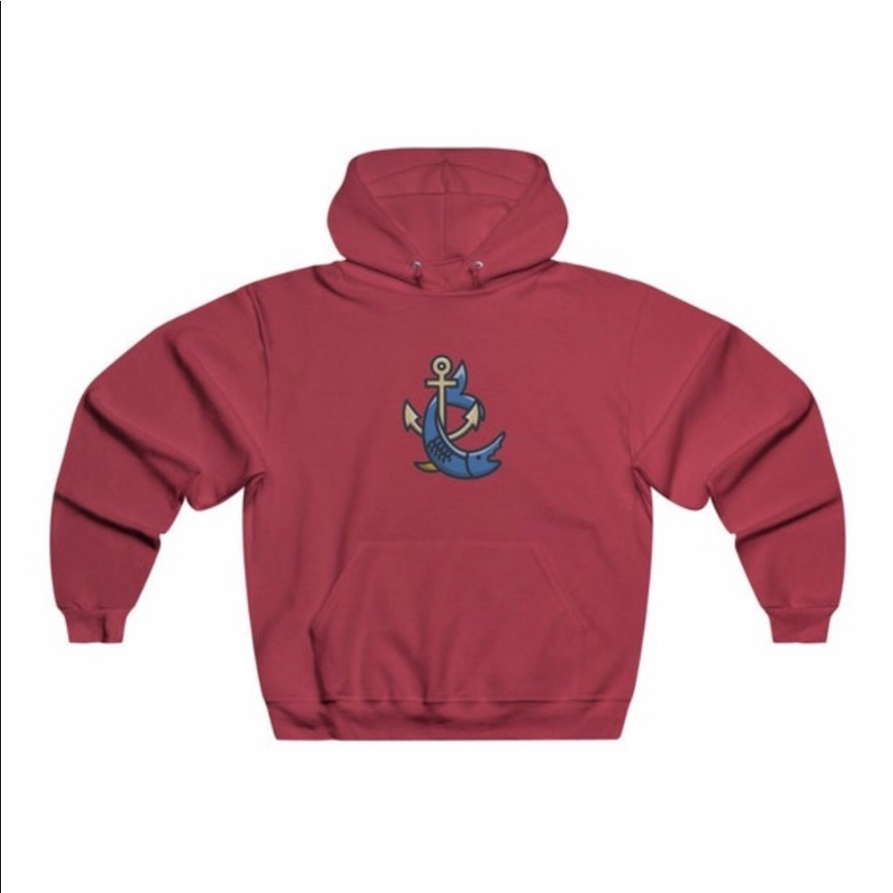 Fishing Men’s Alaska Nublend Colored Hoodie Sweatshirt